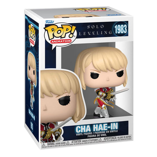 Boîte-fenêtre de la Funko POP! Cha Hae-In Solo Leveling, prête à collectionner et exposer