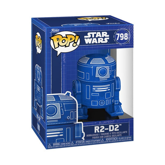 Détail de la figurine Funko POP! R2-D2 Star Wars, montrant les finitions du droïde.