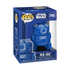 Détail de la figurine Funko POP! R2-D2 Star Wars, montrant les finitions du droïde.