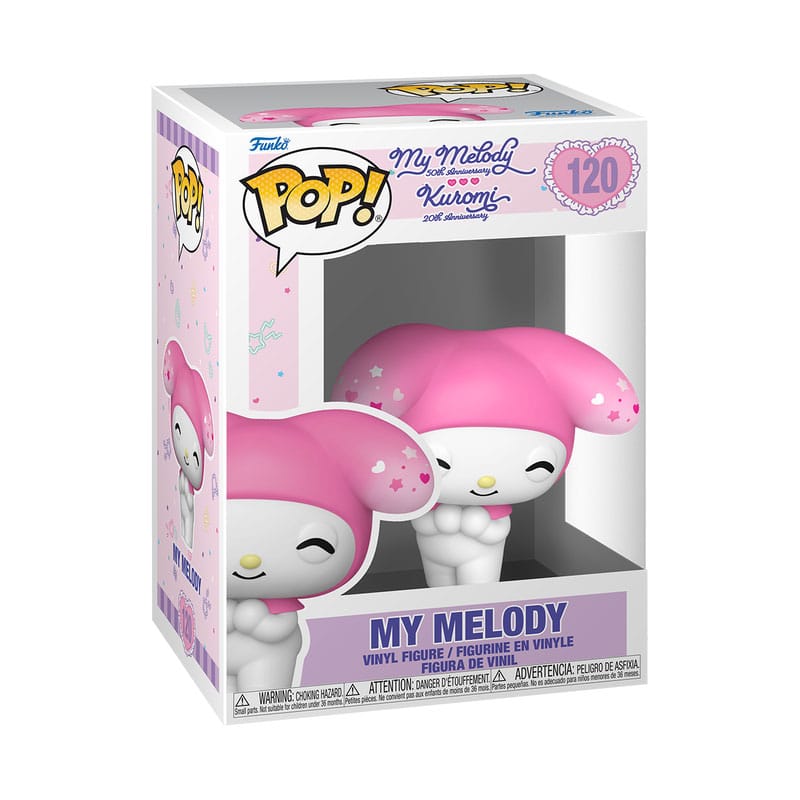Boîte-fenêtre de la figurine Funko POP! My Melody Sanrio, prête à collectionner