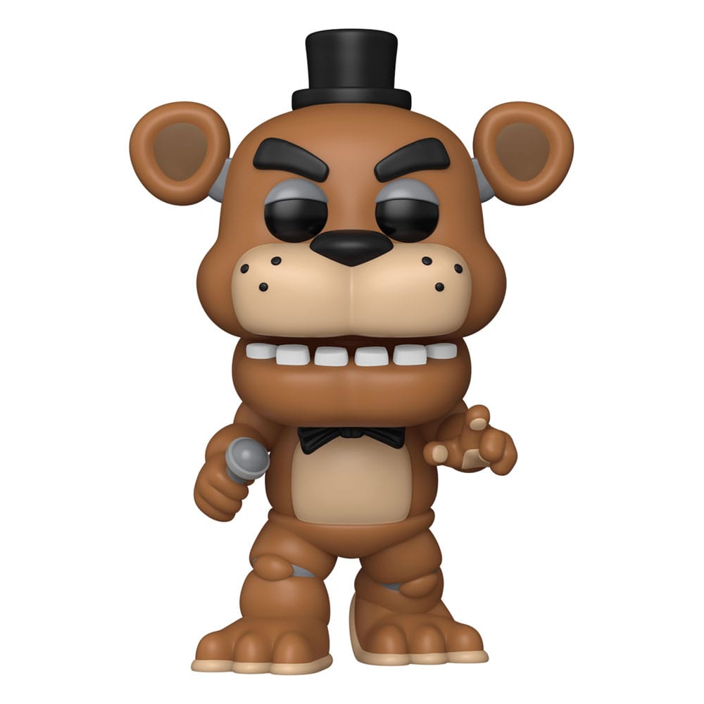 Figurine Funko POP! Freddy Fazbear de Five Nights at Freddy's 10ème anniversaire, vue de face dans sa boîte-fenêtre.
