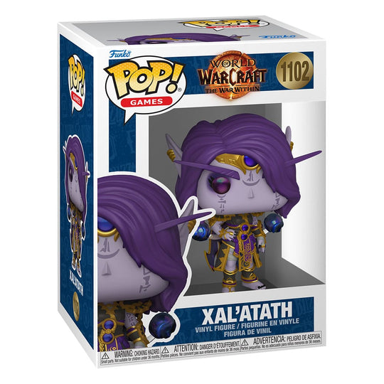 Boîte-fenêtre de la figurine Funko POP! WoW Xal'atath avec ses détails