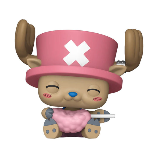 Figurine Funko POP One Piece Tony Tony Chopper avec barbe à papa, vue de face