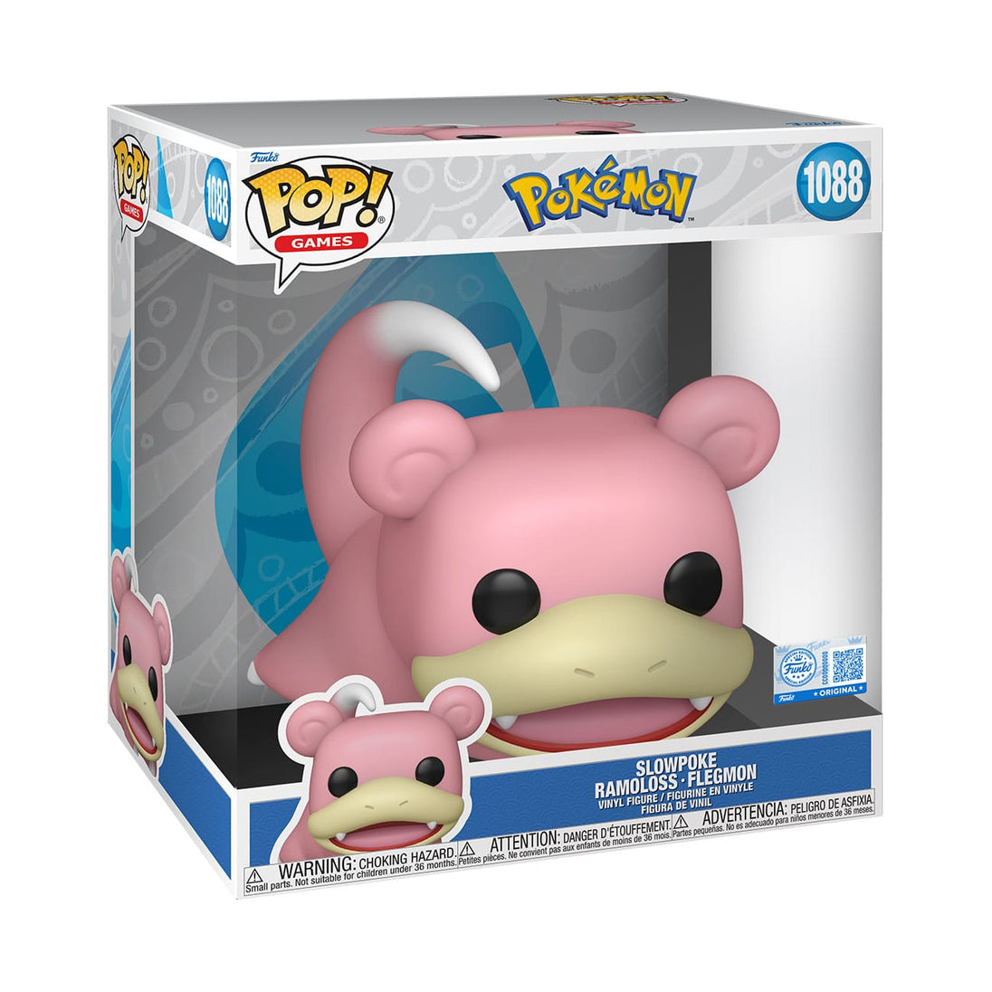 Slowpoke Funko POP! Super Sized dans sa boîte-fenêtre collector