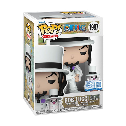 Figurine Funko POP! Rob Lucci avec Hattori en boîte-fenêtre