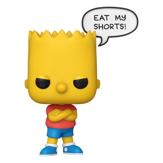 Figurine Funko POP! Sayings Bart Simpson en vinyle 9 cm, vue de face