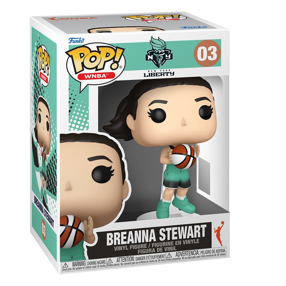 Boîte-fenêtre de la figurine Funko POP! WNBA Breanna Stewart New York Liberty