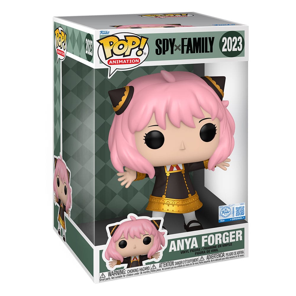 Boîte-fenêtre de la figurine Funko POP! Anya Forger Super Sized 25 cm