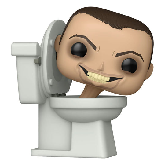 Figurine Funko POP Skibidi Toilet en vinyle de 9 cm, vue frontale détaillée