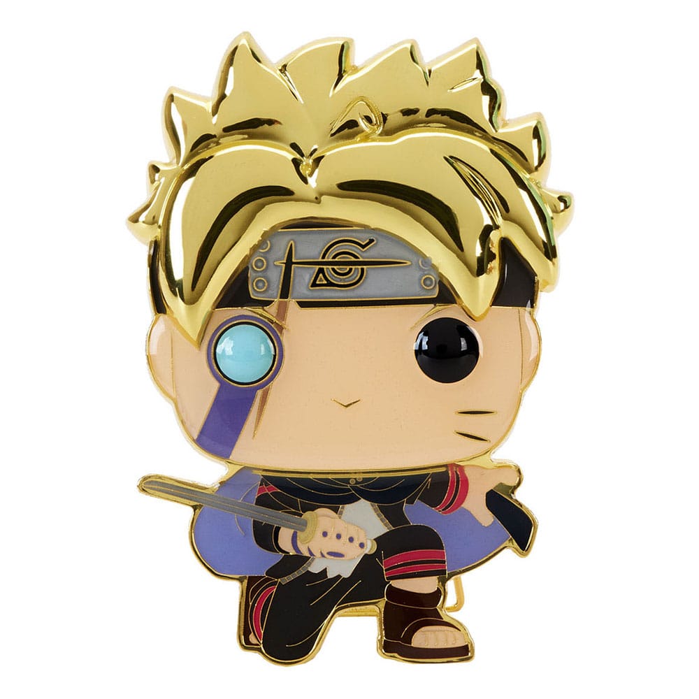 Pin's émaillé Boruto Uzumaki Loungefly POP! Pin Funko 10cm dans sa boîte-fenêtre