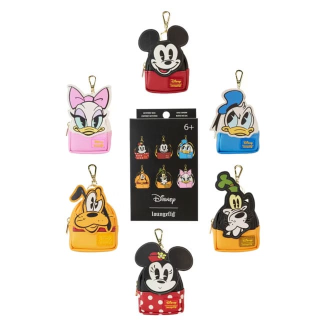 Porte-clés Loungefly Mickey & Friends Blind Box Mini Backpack surprise
