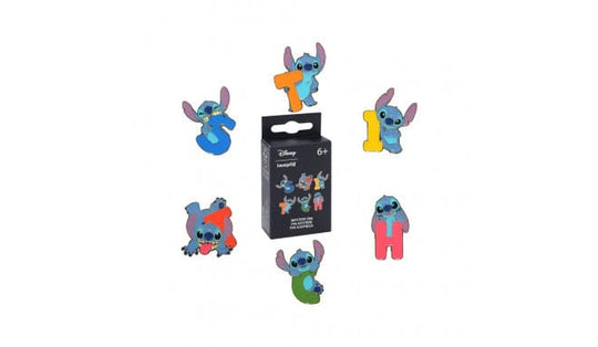 Présentoir de 18 pin's émaillés Lilo & Stitch Loungefly Blind Box Funko
