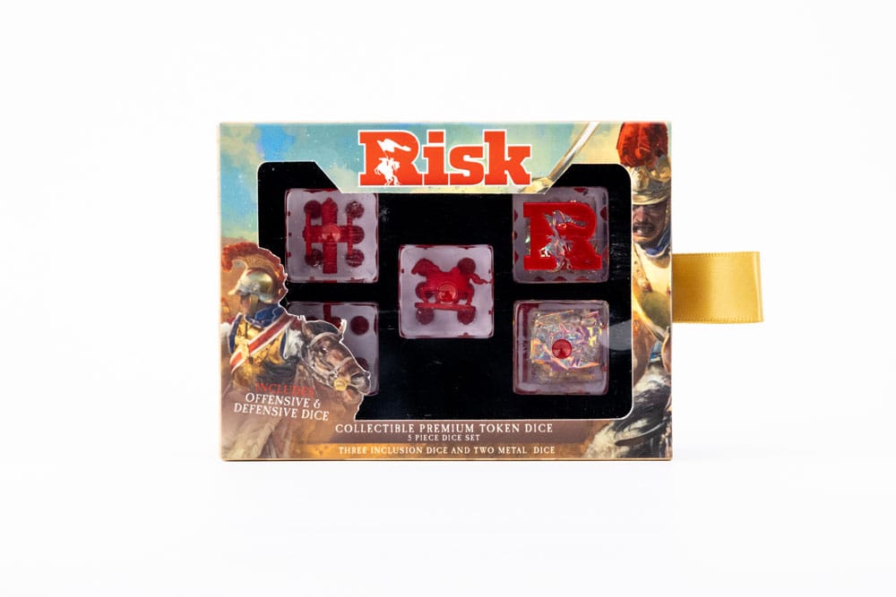 Pack de 5 dés officiels Risk Token Offense & Defense FanRoll