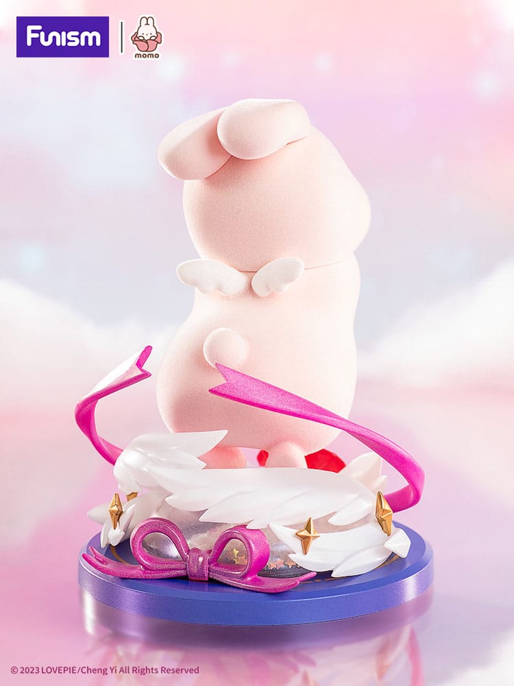 Détail du visage de la statuette Momo Bunny Magic Bunny