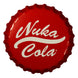 Panneau métal Fallout Nuka-Cola Bottle Cap officiel FaNaTtik, vue frontale détaillée