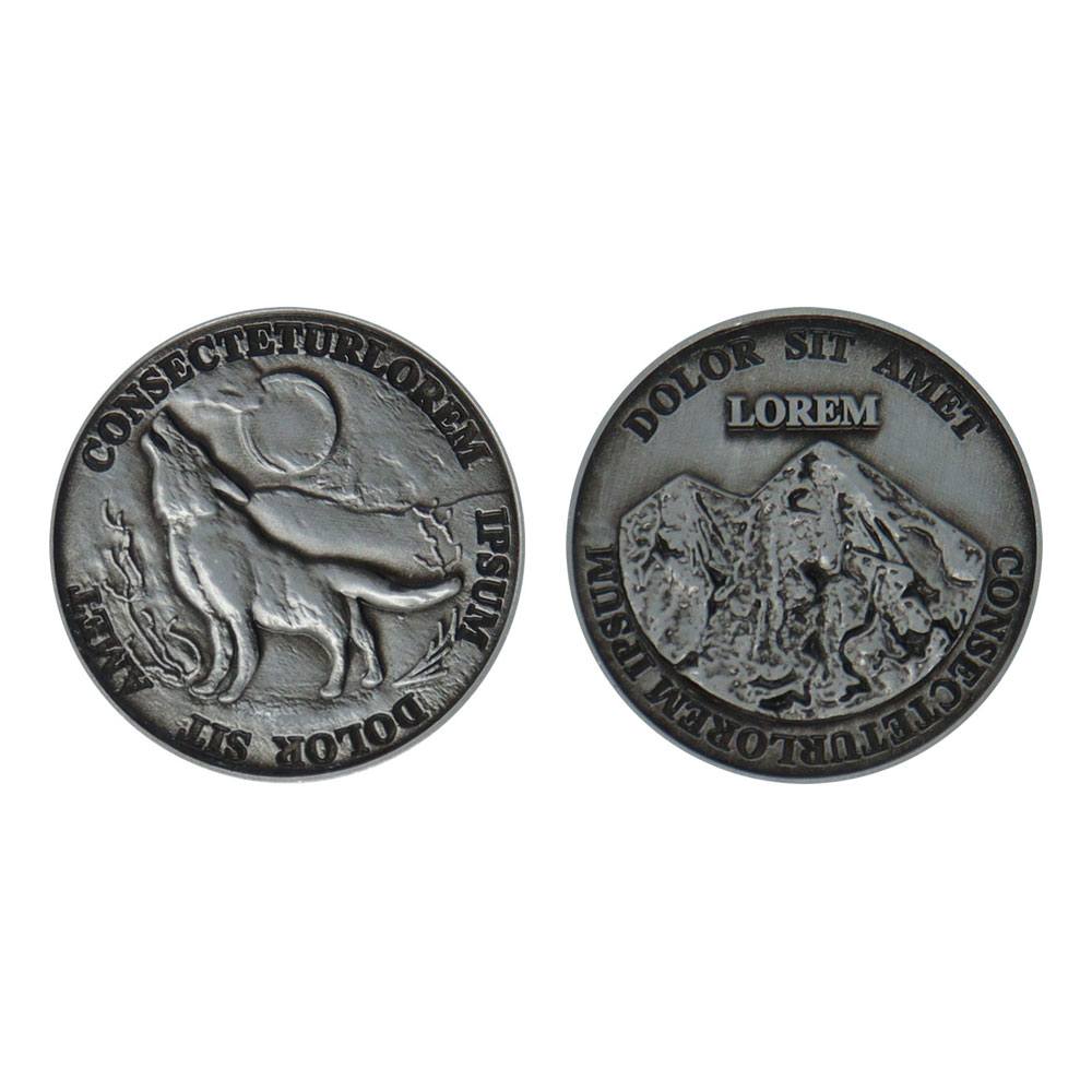 Pièce de collection Resident Evil VIII Currency FaNaTtik, vue de face détaillée