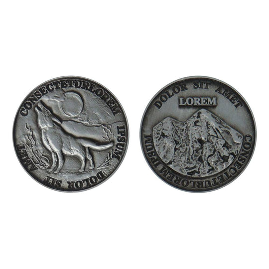 Pièce de collection Resident Evil VIII Currency FaNaTtik, vue de face détaillée