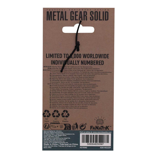 Détail du porte-clés Metal Gear Solid 2 collector FaNaTtik avec numéro de série