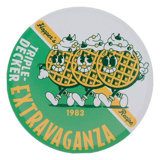 Gros plan sur un sous-verre Stranger Things avec un design inspiré des personnages