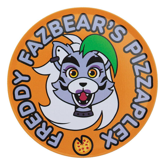 Détail du design imprimé sur un sous-verre Five Nights at Freddy's