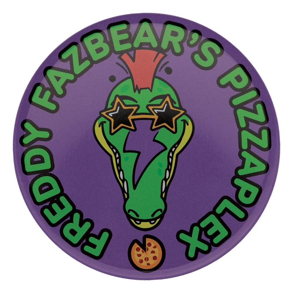 Gros plan sur la qualité d'impression d'un sous-verre FNaF