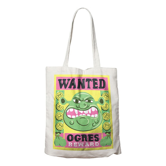 Sac shopping Shrek officiel FaNaTtik en coton, motif Shrek sur fond vert