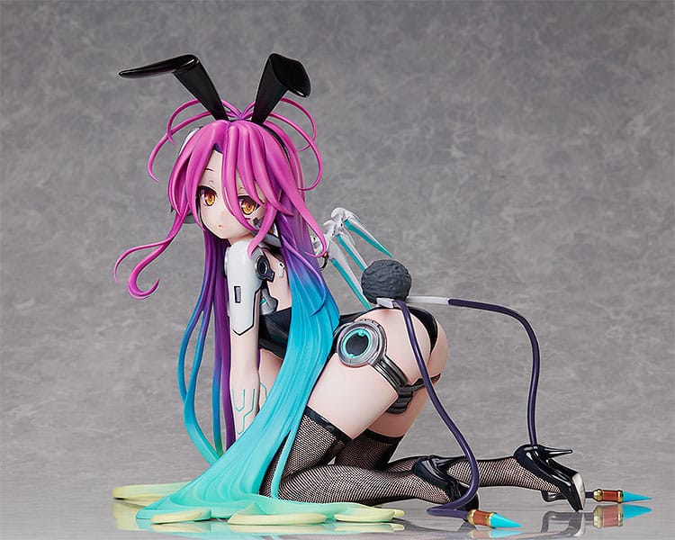 Statuette Schwi Bunny Ver. 1/4 No Game No Life Zero, vue de côté, montrant les détails du costume.