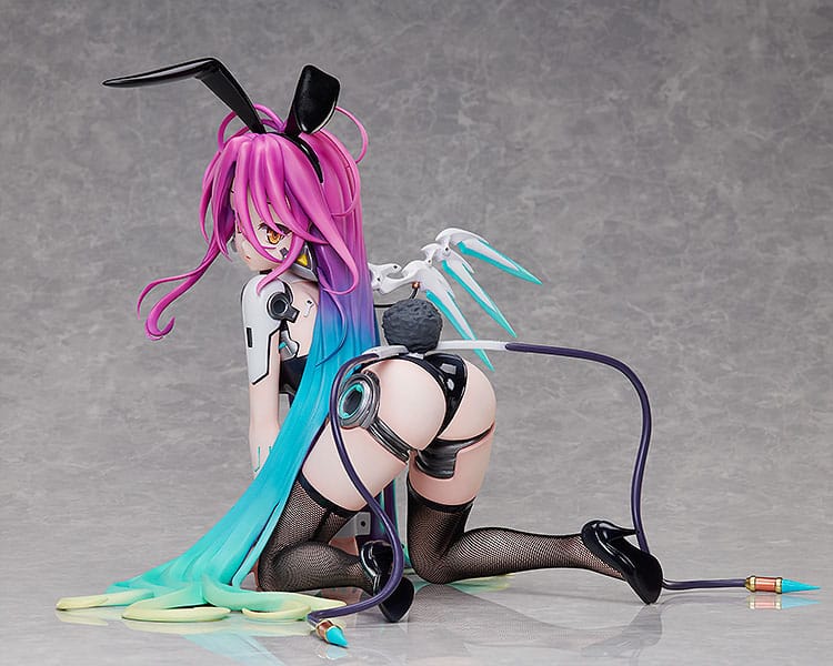 Figurine Schwi Bunny Ver. 1/4 en PVC, gros plan sur le visage et les oreilles de lapin.