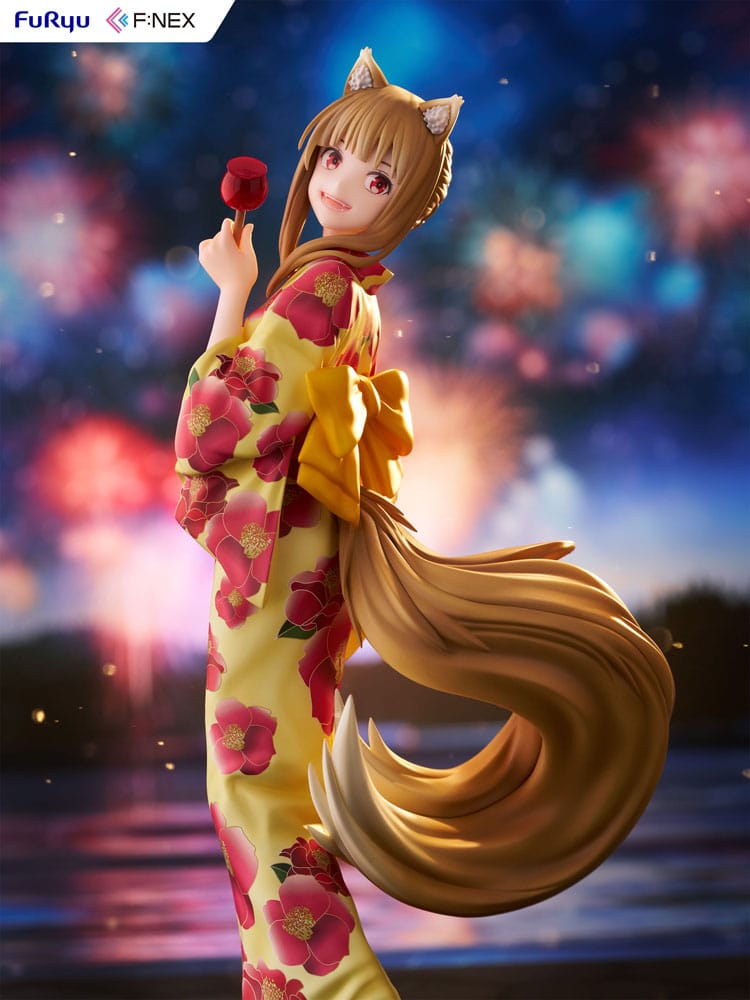 Holo Yukata Ver. de dos, montrant les plis du vêtement