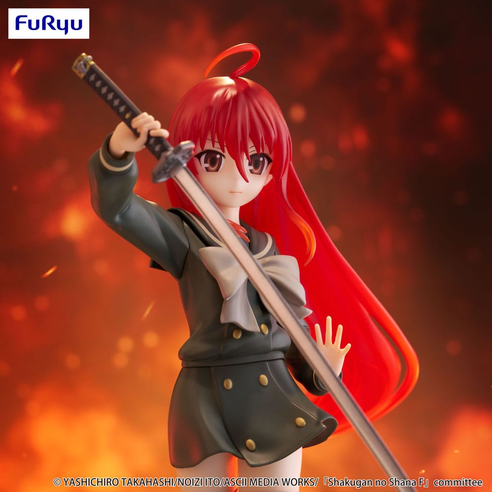 Statuette PVC Shana Furyu, gros plan sur les bottes et le socle