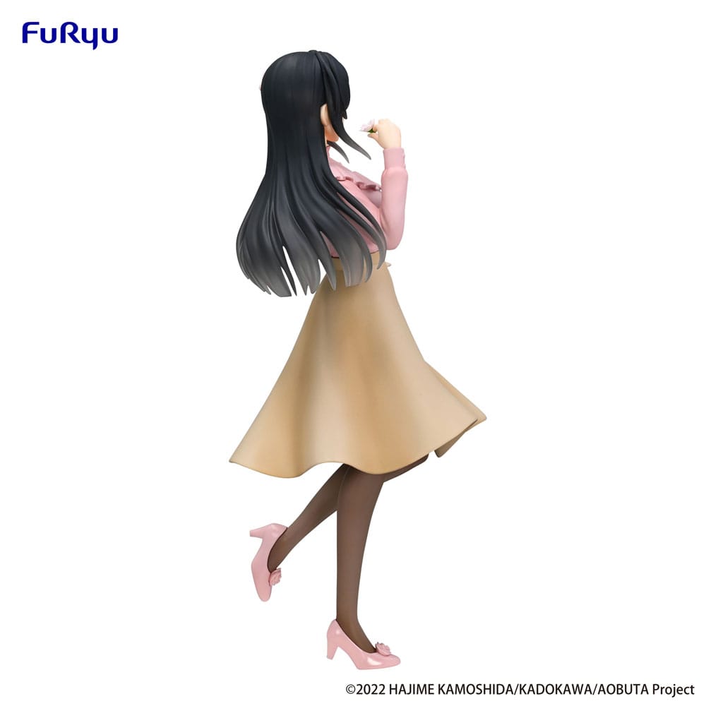 Vue latérale de la figurine Mai Sakurajima Spring Outfit