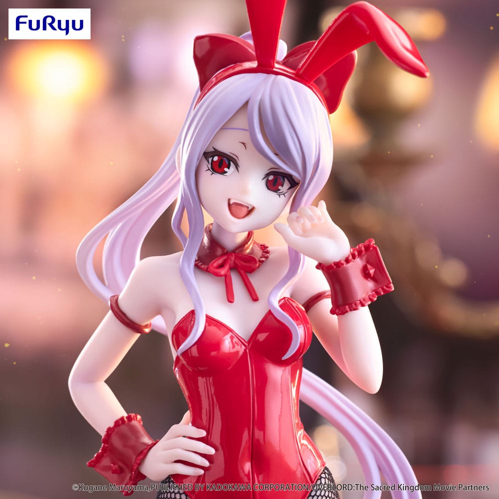 Texture et couleur rouge intense de la statuette Shalltear BiCute Bunnies