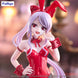 Texture et couleur rouge intense de la statuette Shalltear BiCute Bunnies