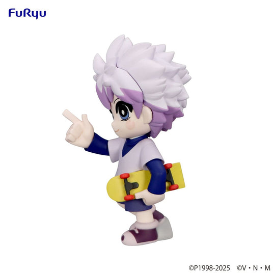 Figurine Killua Zoldyck Furyu - Détail du visage et des cheveux