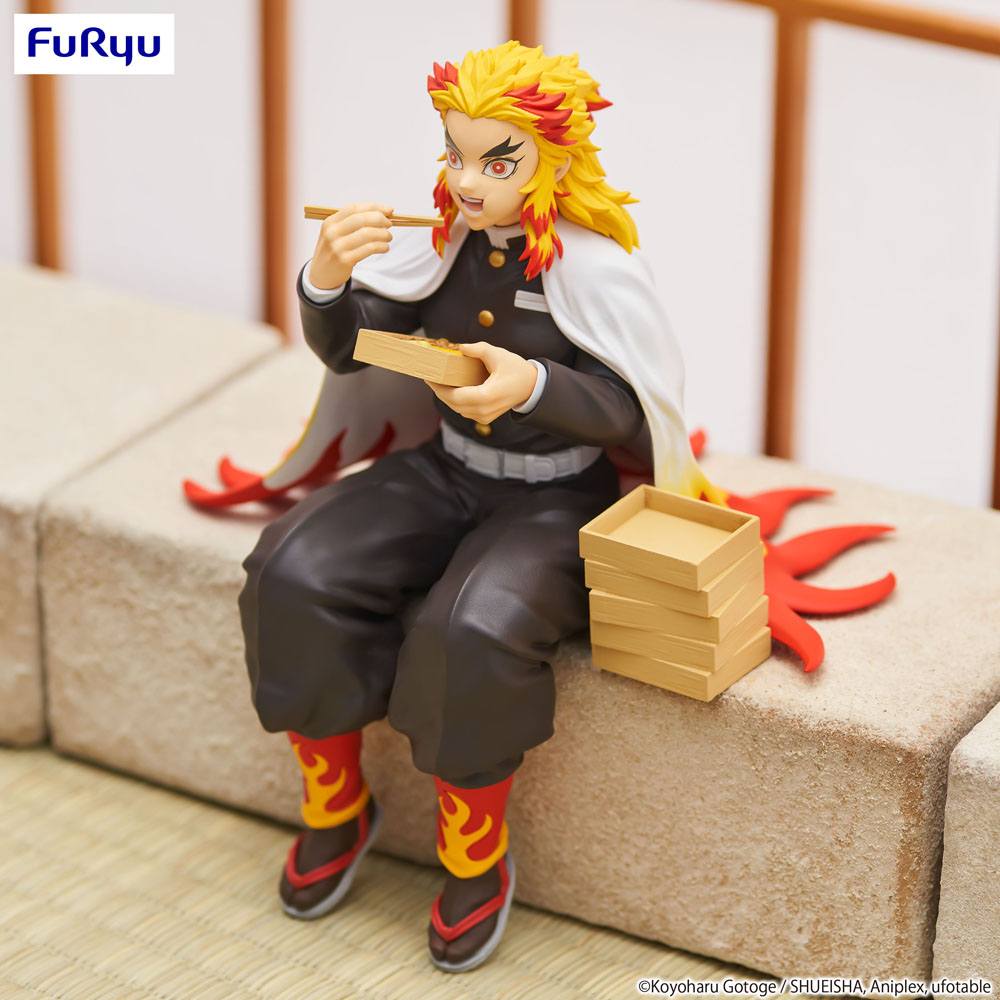 Packaging officiel de la statuette Rengoku Kyojuro Furyu Demon Slayer