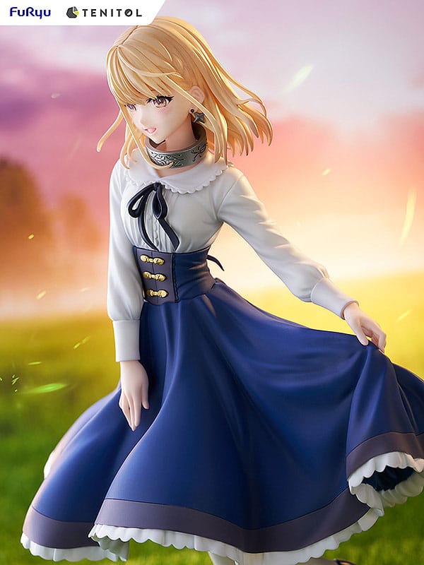 Détail de la base et des pieds de la statuette Jess Tenitol