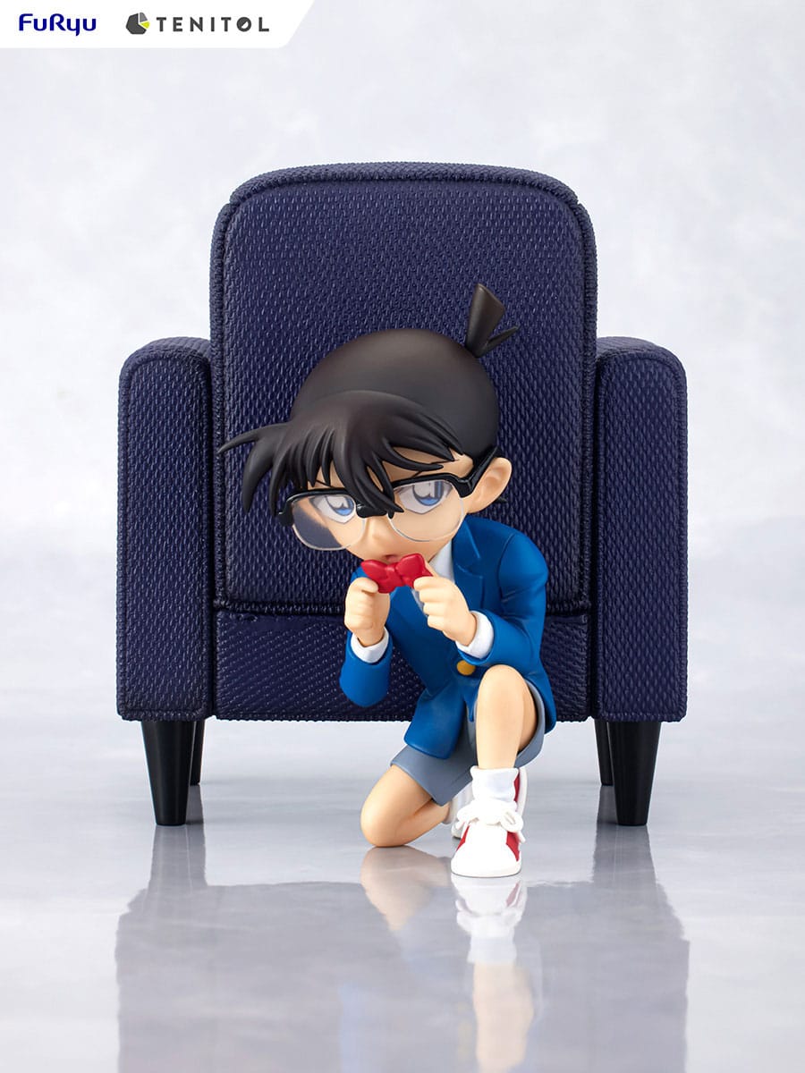Statuette Détective Conan Edogawa Tenitol Furyu 10 cm vue de face