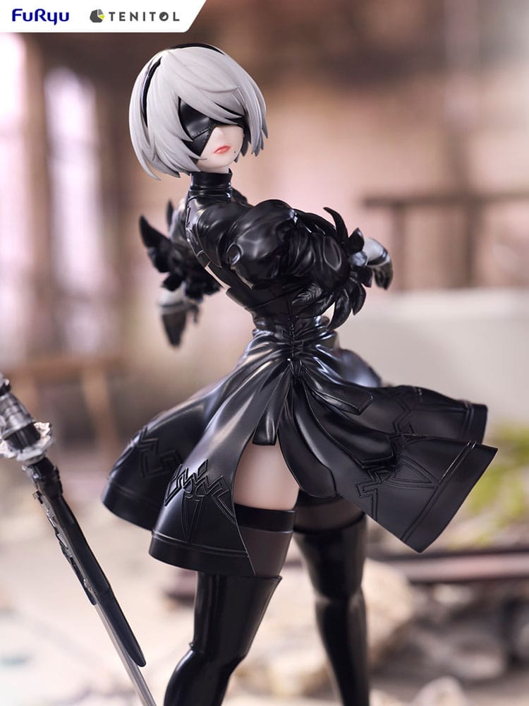 Statuette NieR:Automata 2B Ver1.1a Tenitol Furyu, vue de profil gauche