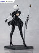 Statuette NieR:Automata 2B Ver1.1a Tenitol Furyu, gros plan sur le visage et les cheveux