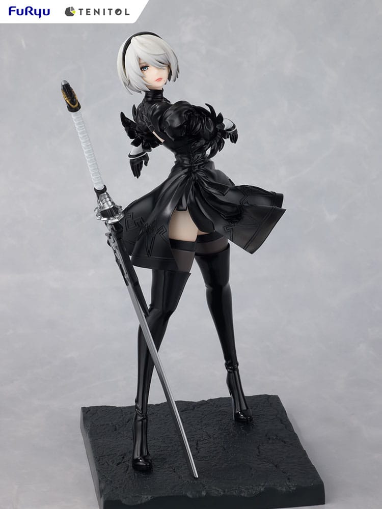 Statuette NieR:Automata 2B Ver1.1a Tenitol Furyu, détail de l'épée Virtuous Contract