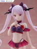 Gros plan sur le visage et l'expression de la statuette Shalltear