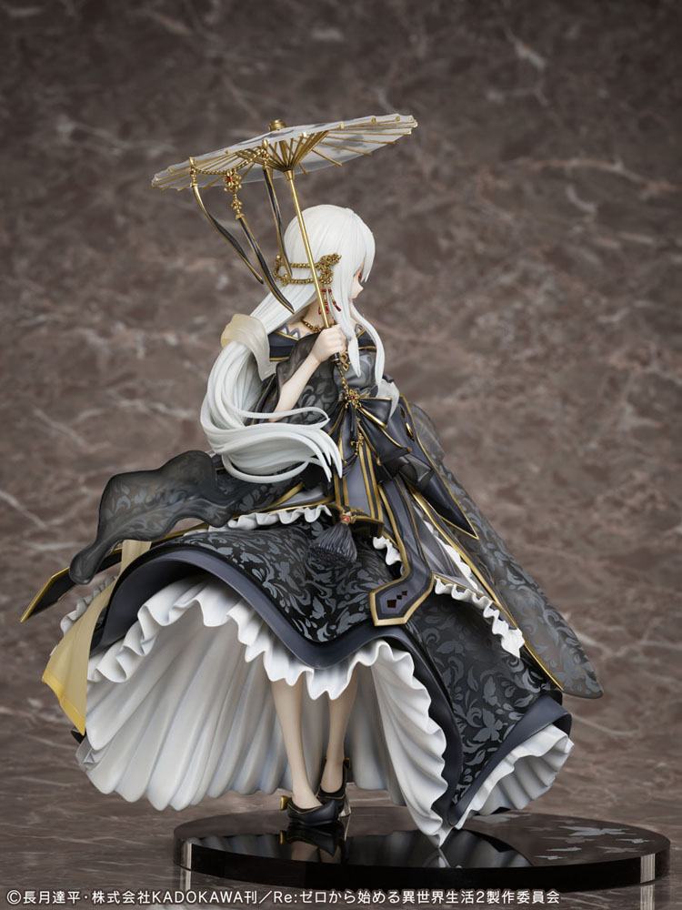 Statuette PVC Echidna Re:Zero, vue d'ensemble avec socle