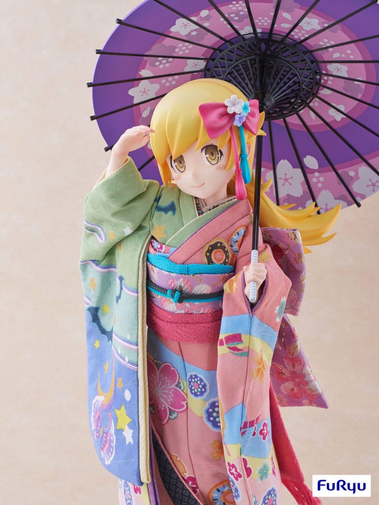 Statuette Shinobu Oshino 42cm - Vue de trois quarts