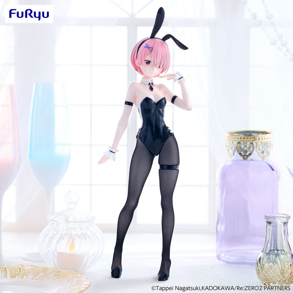Statuette Re:Zero Ram BiCute Bunnies Bicolor Ver. 30 cm - Vue de face