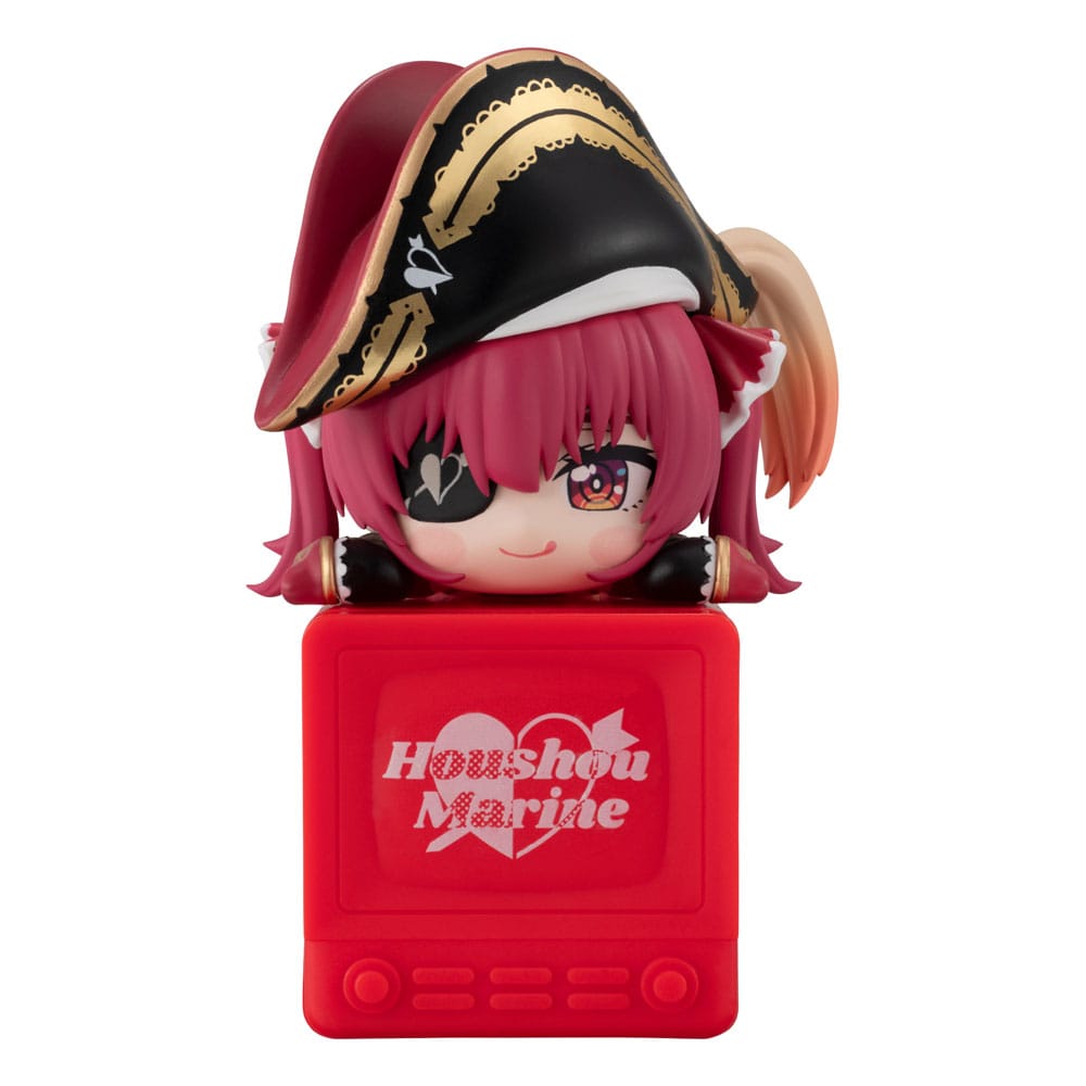 Statuette PVC Hikkake Houshou Marine Hololive Production par Furyu, vue de face sur socle