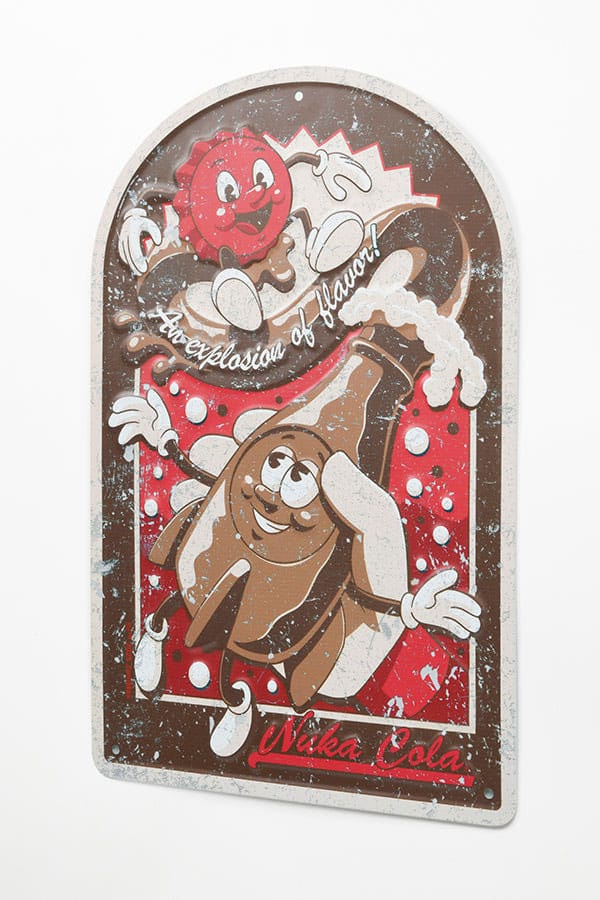 Panneau métal Fallout Vintage Ad 30x45 cm, vue d'ensemble du design rétro