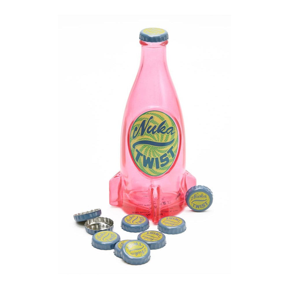 Réplique Fallout Nuka Twist DEVplus, bouteille en verre fusée et capsules Nuka-Cola