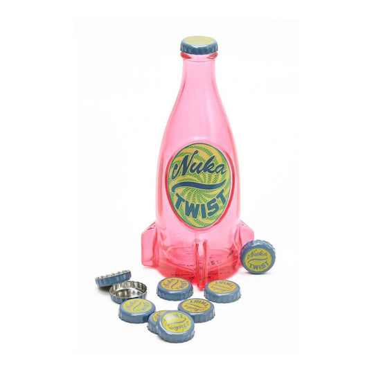 Réplique Fallout Nuka Twist DEVplus, bouteille en verre fusée et capsules Nuka-Cola