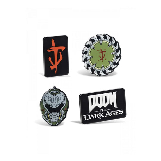 Kit d'aimants Doom The Dark Ages Icons officiels DEVplus en PVC pour collectionneurs