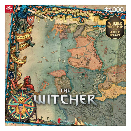 Puzzle The Witcher 3 Northern Kingdoms 1000 pièces Good Loot, illustration complète